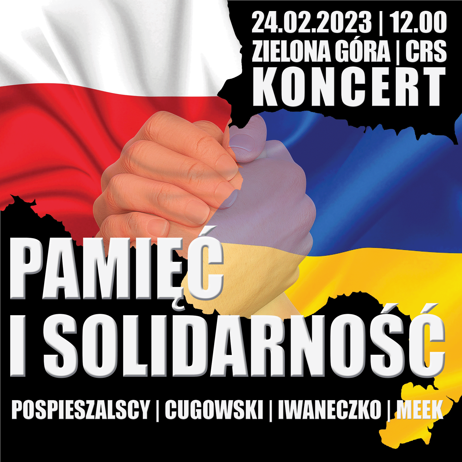 Pamięć i solidarność - plakat koncertu